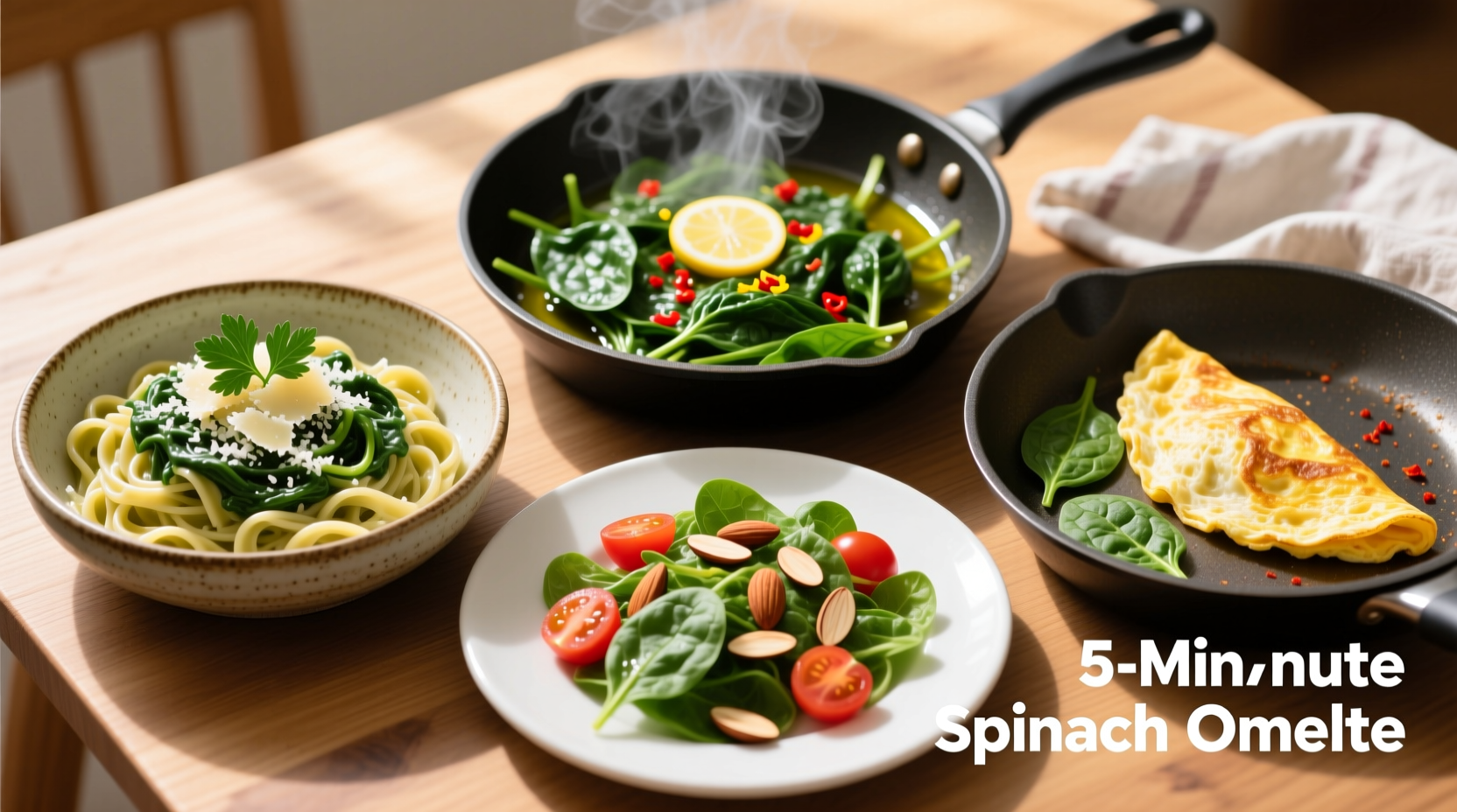 5 Easy Spinach Recipes Ready in 20 Minutes or Less