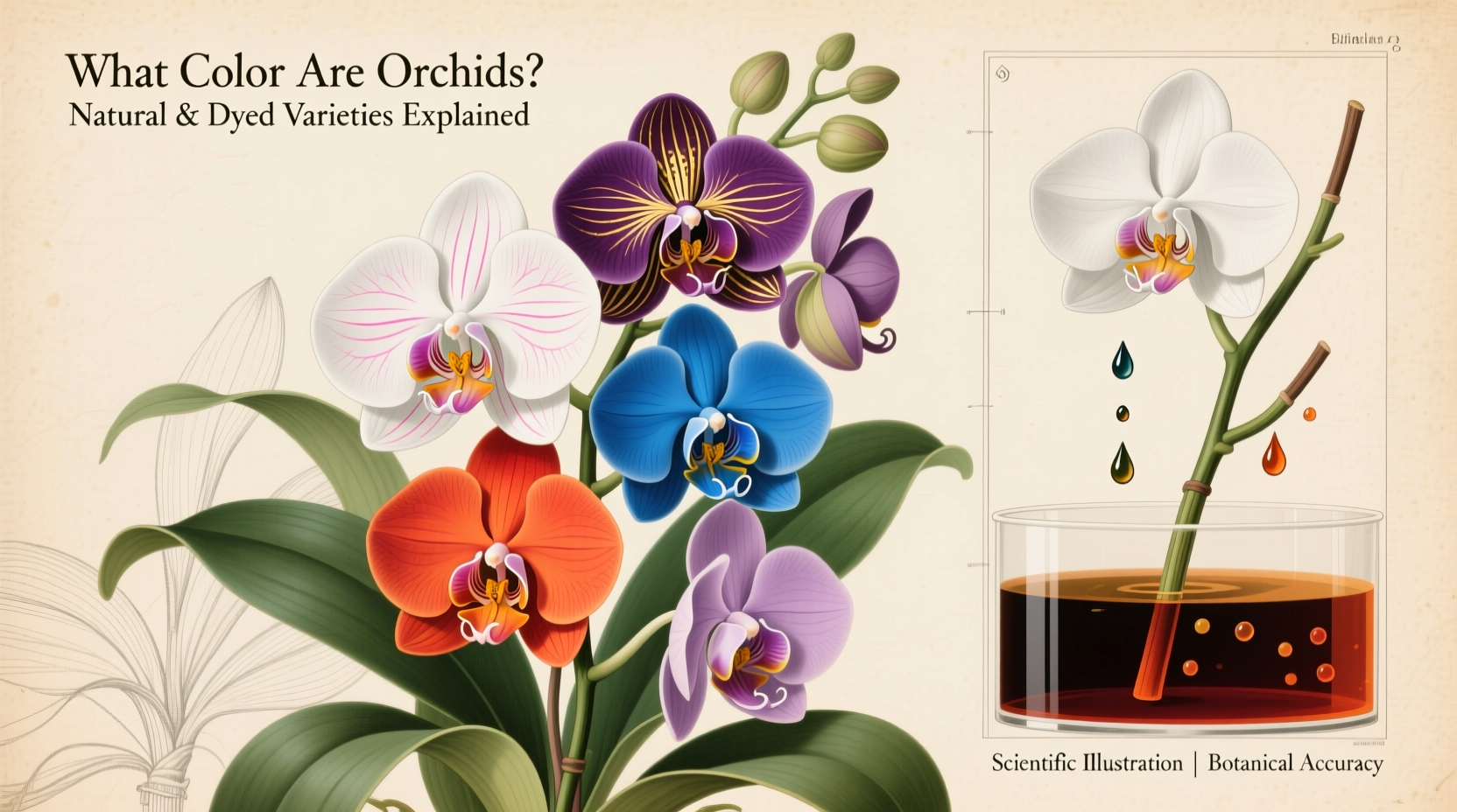 What Color Are Orchids? Natural & Dyed Varieties Explained