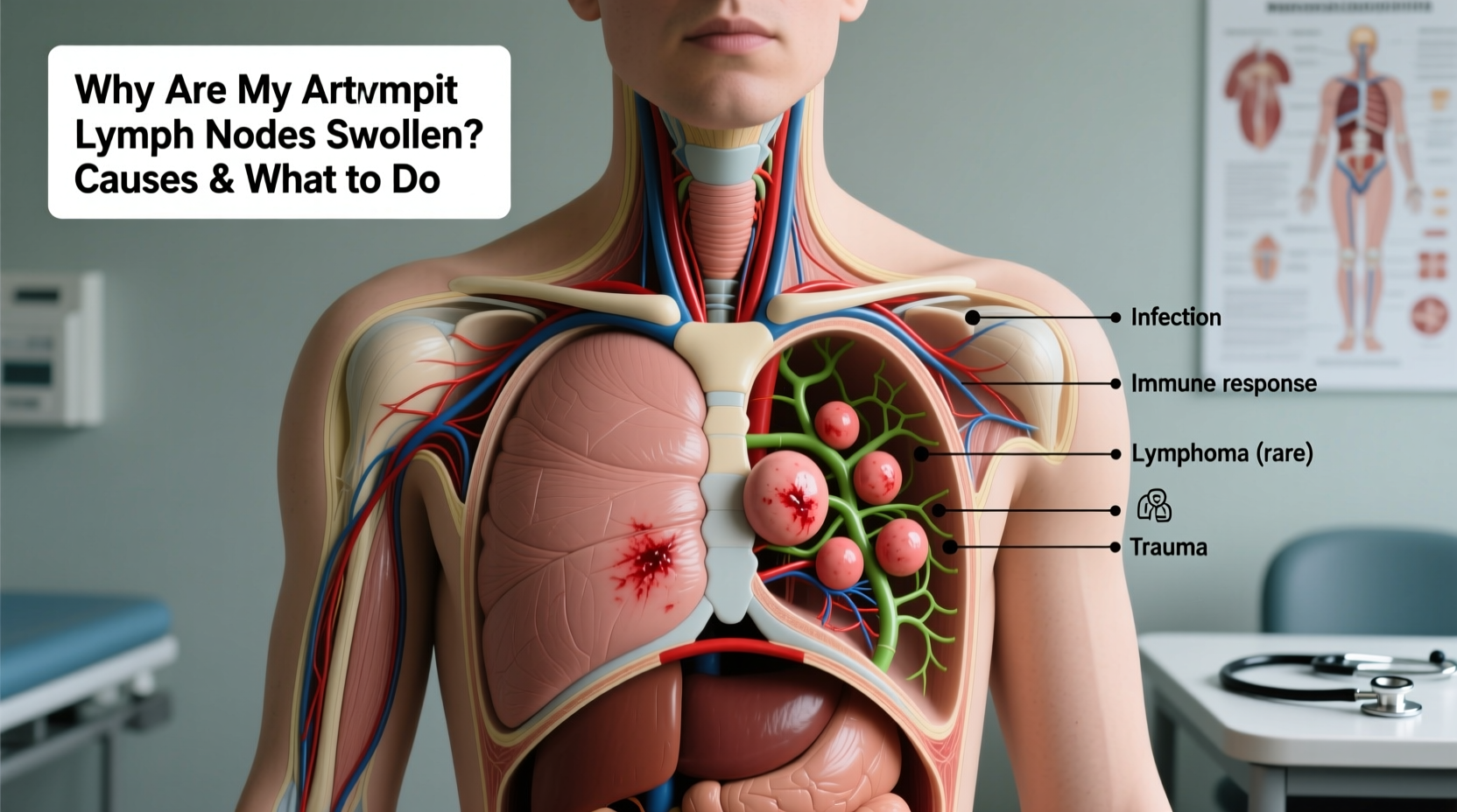 why are my armpit lymph nodes swollen causes what to do
