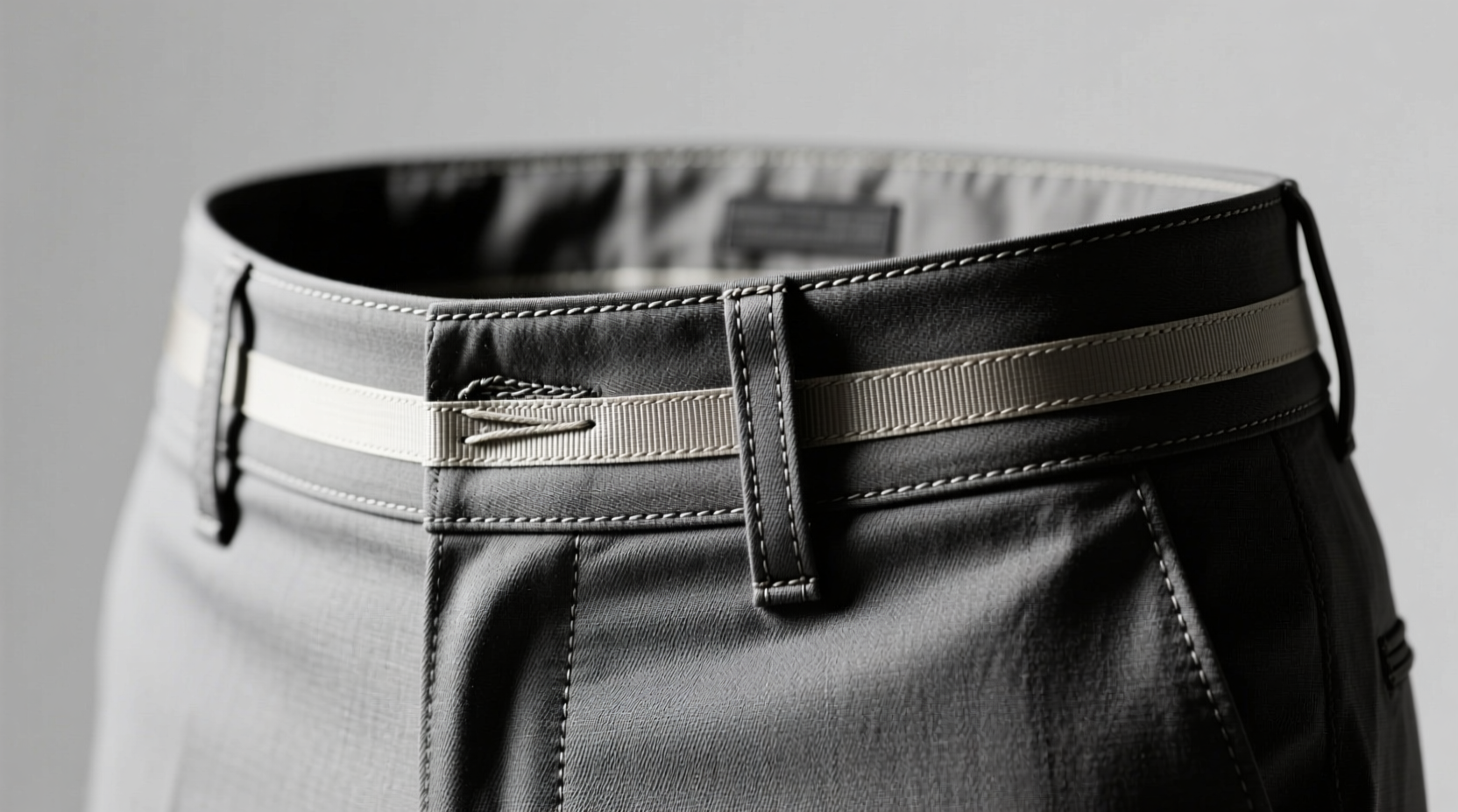 look for taped seams in the waistband for quality pants