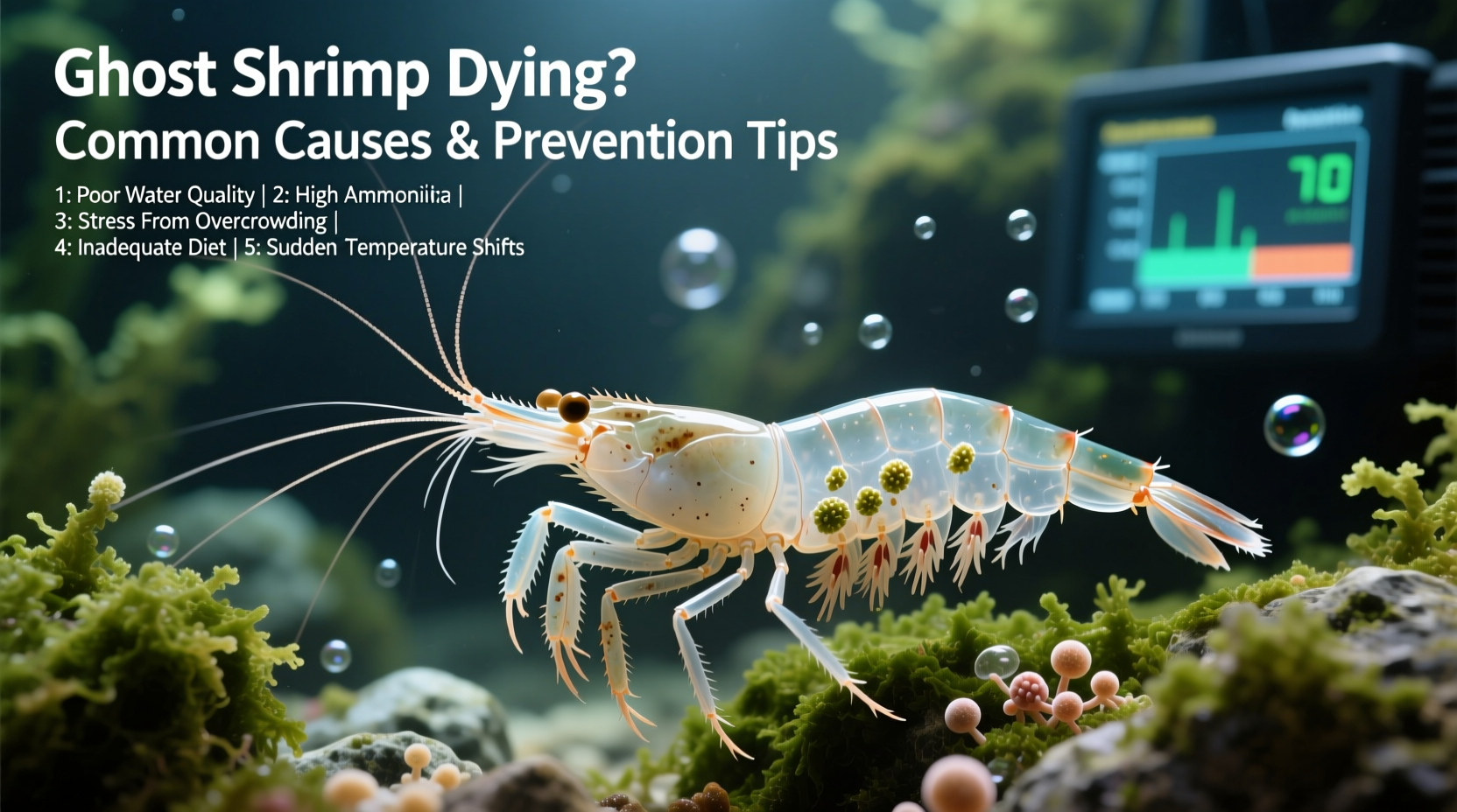 ghost shrimp dying common causes prevention tips