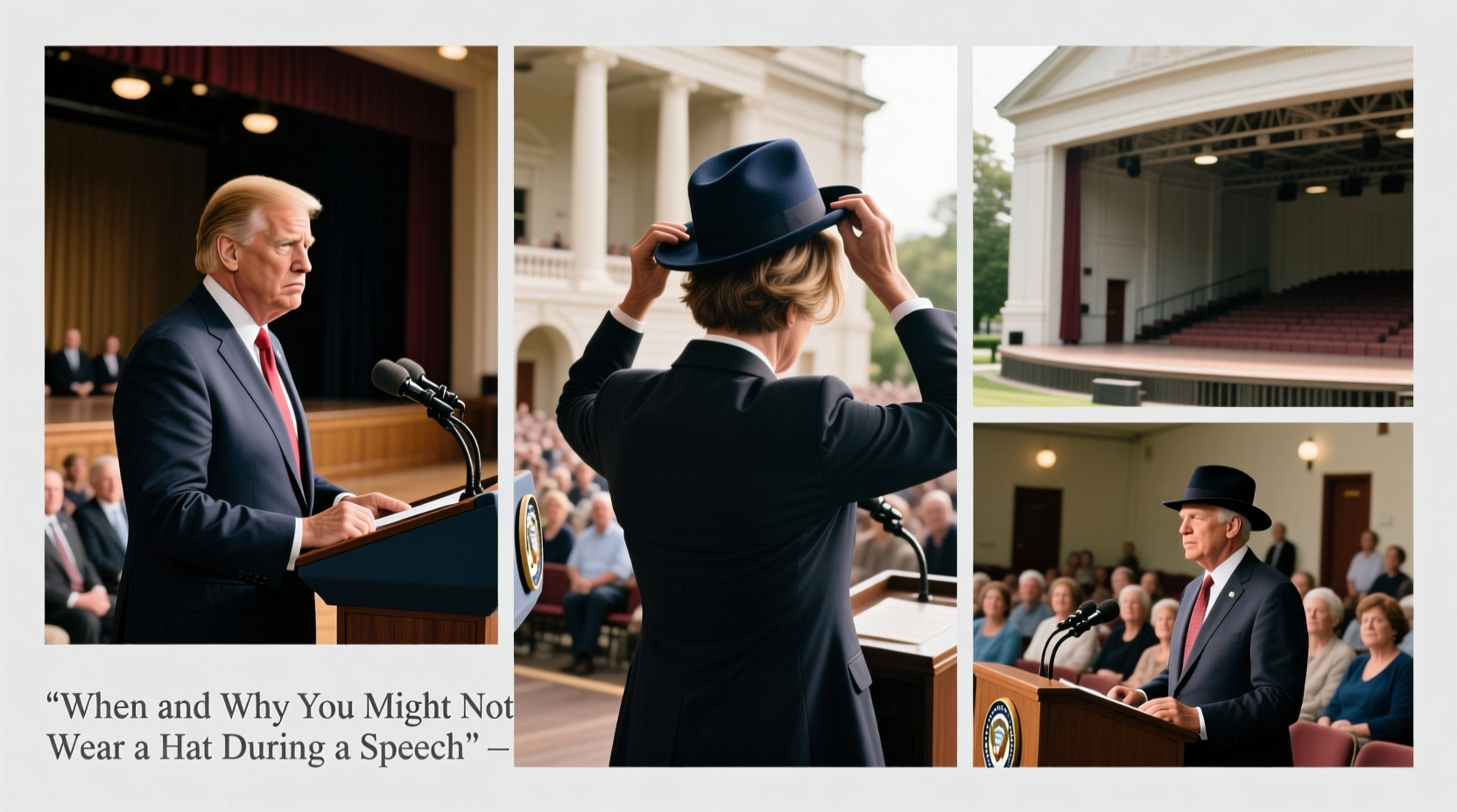 hats during speeches when and why you might not wear one