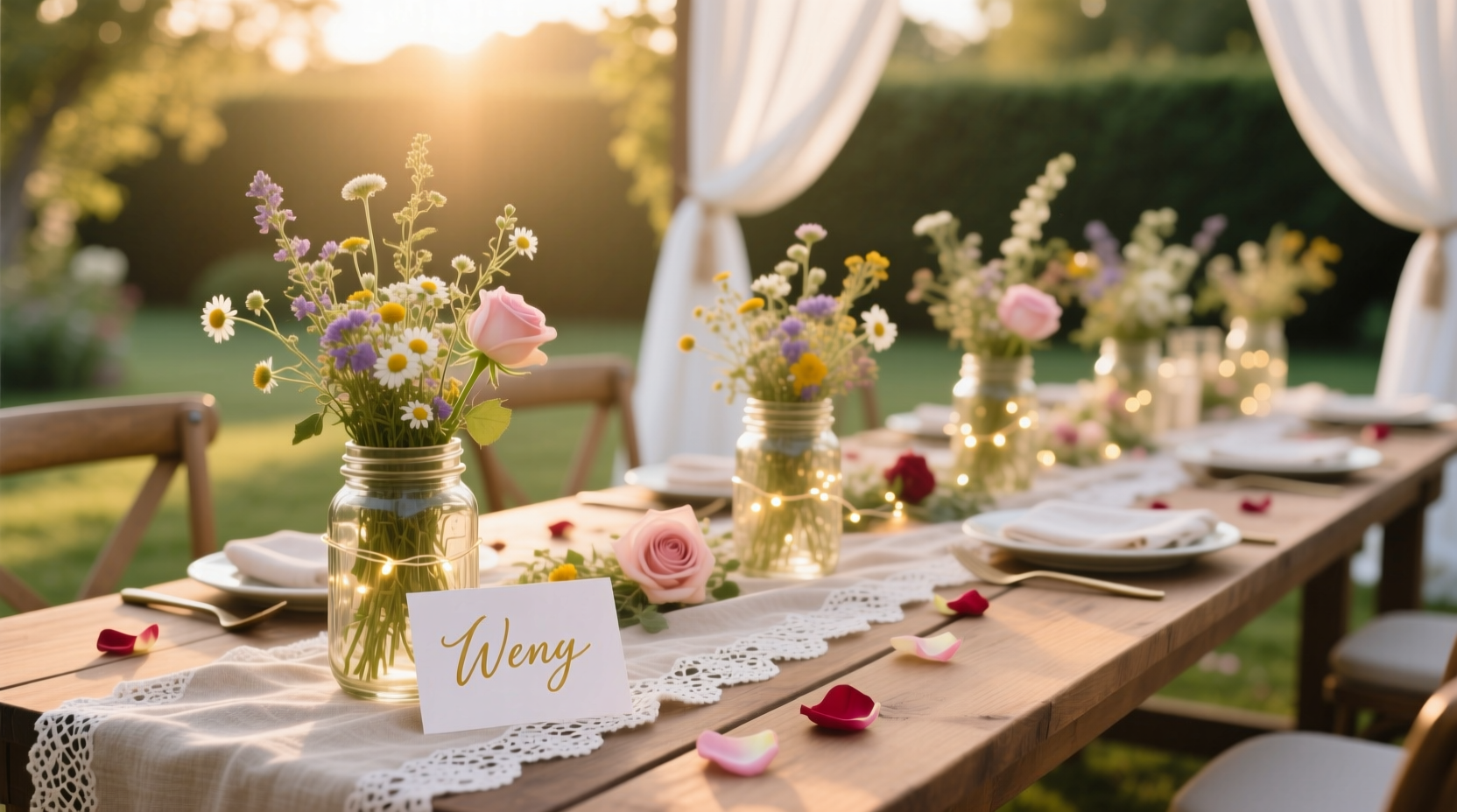 do it yourself wedding table decorations