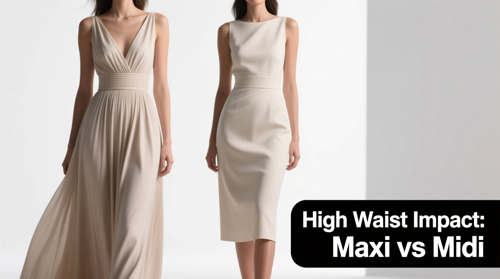 maxi vs midi dress when does a high waist make a difference