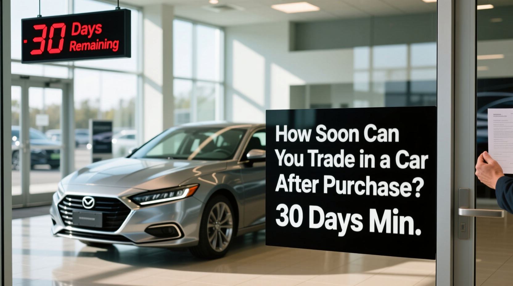 how soon can you trade in a car after purchase