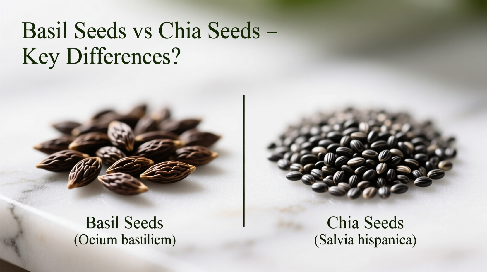 are basil seeds and chia seeds the same