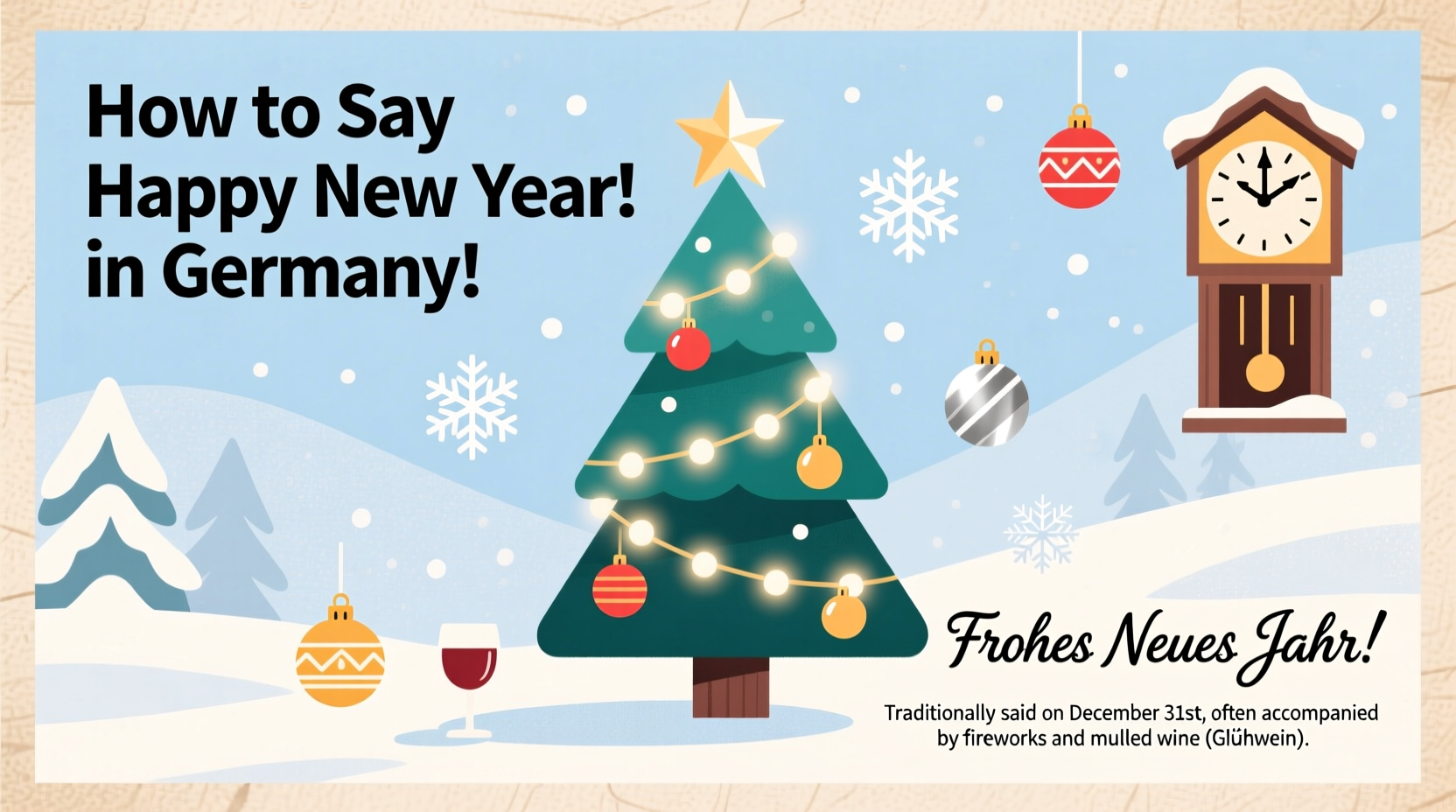 how to write happy new year in germany