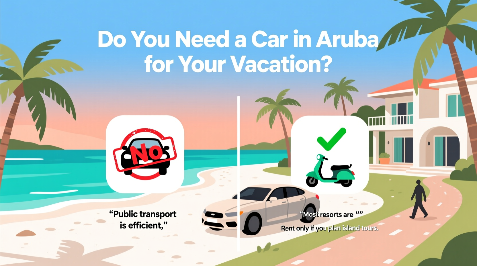 do you need a car in aruba