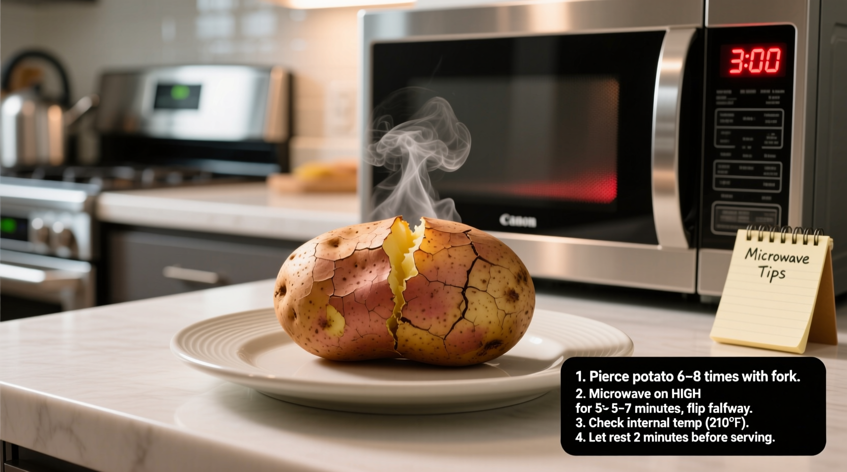 How to Microwave a Baked Potato Perfectly in Minutes