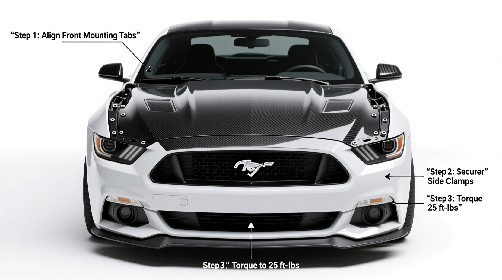 2014 mustang v6 carbon install