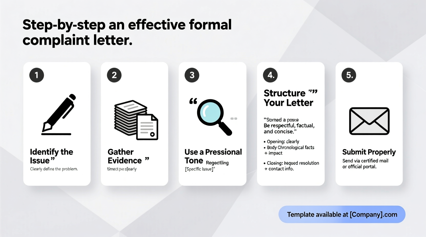 how to write an effective formal complaint letter a step by step guide for clear communication