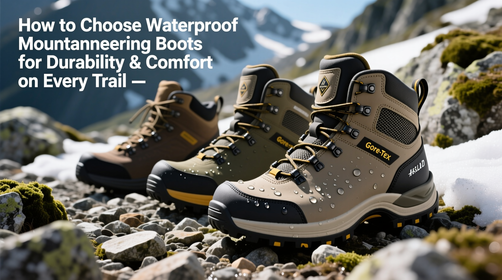 how to choose waterproof mountaineering boots for durability and comfort on every trail