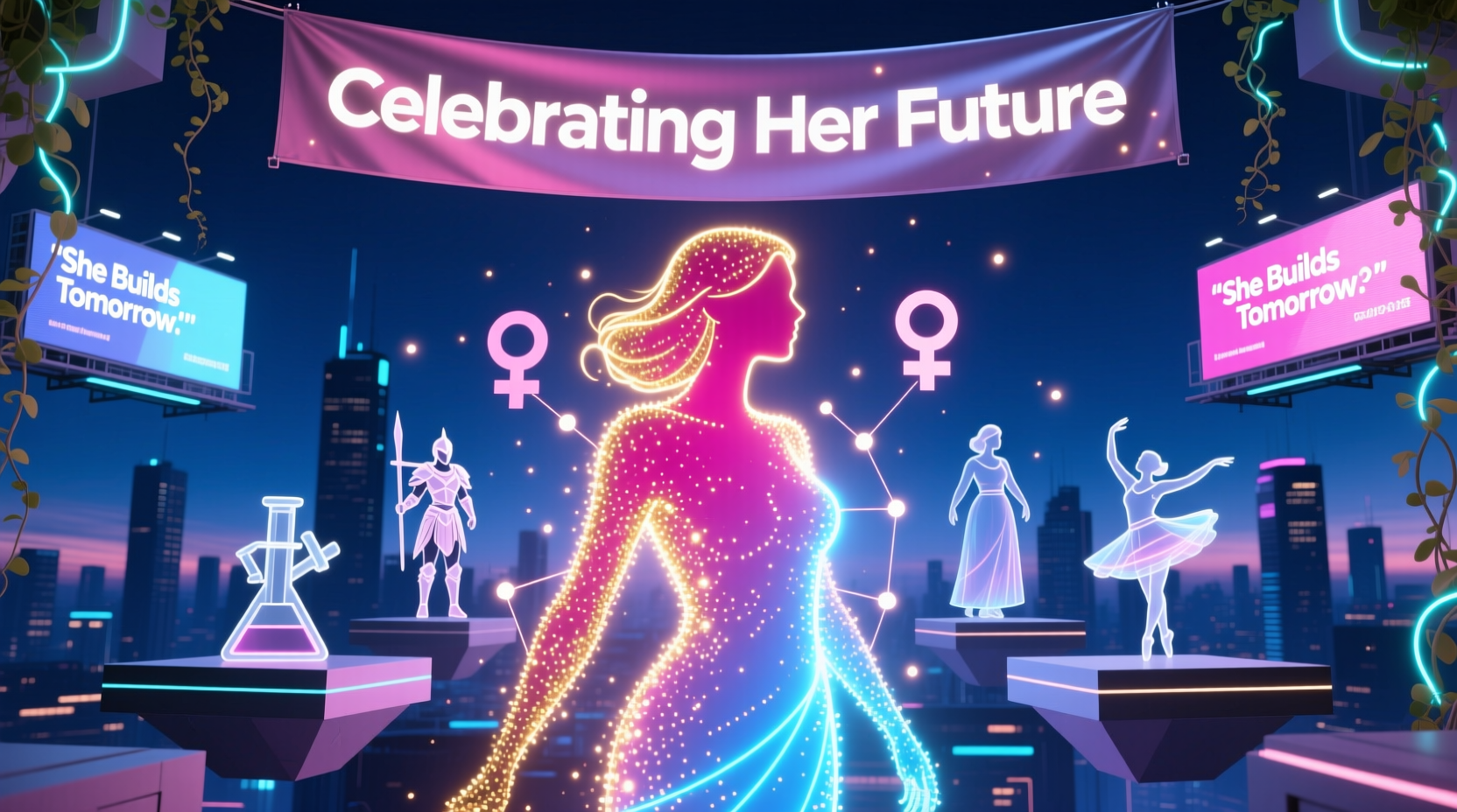 womens day backdrop ideas