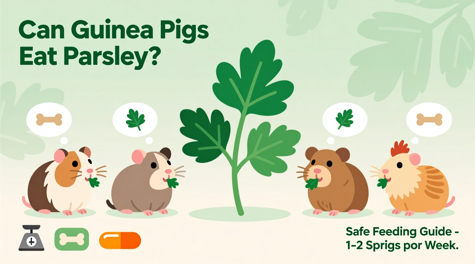 can guinea pigs eat parsley
