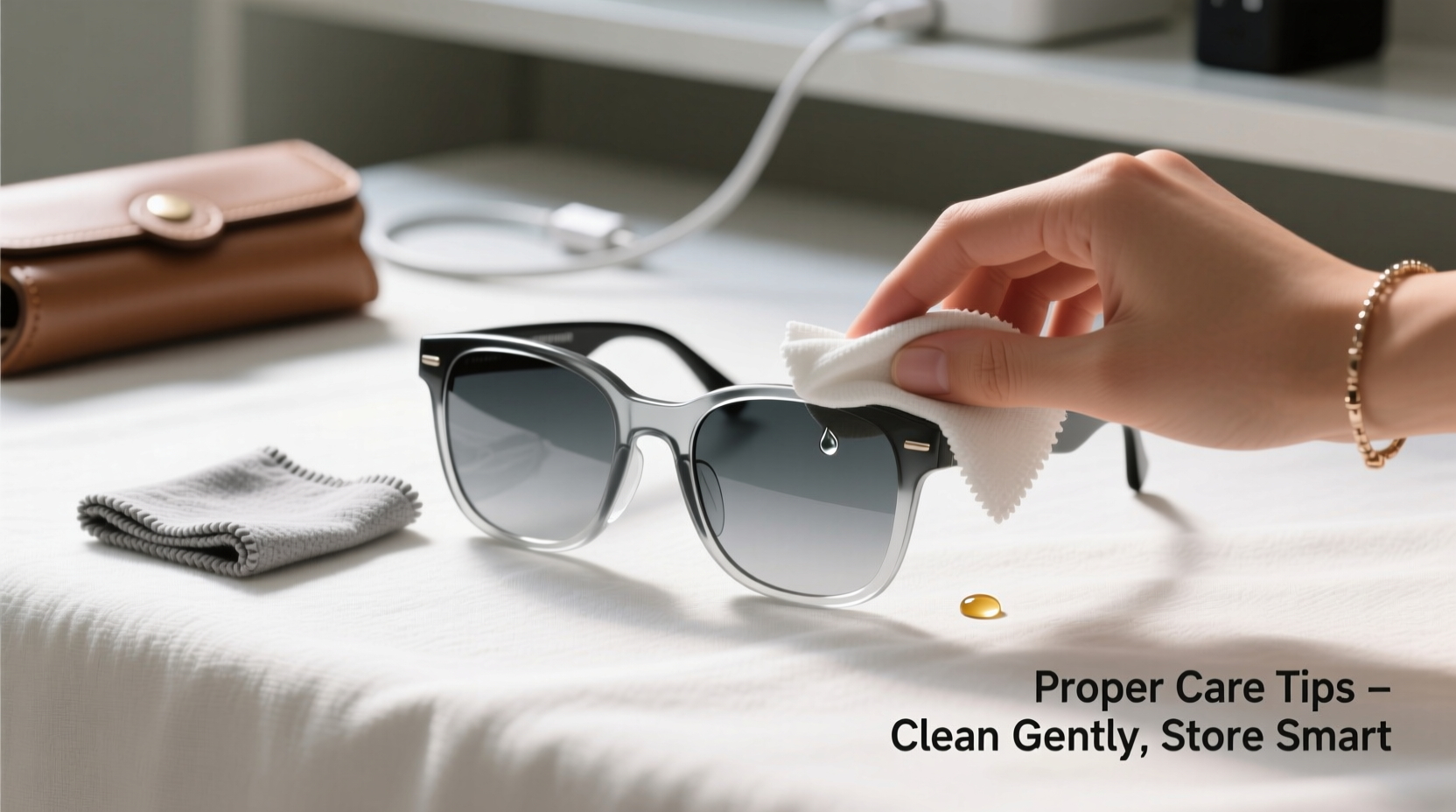 how to properly clean and maintain your smart bluetooth sunglasses for long lasting use