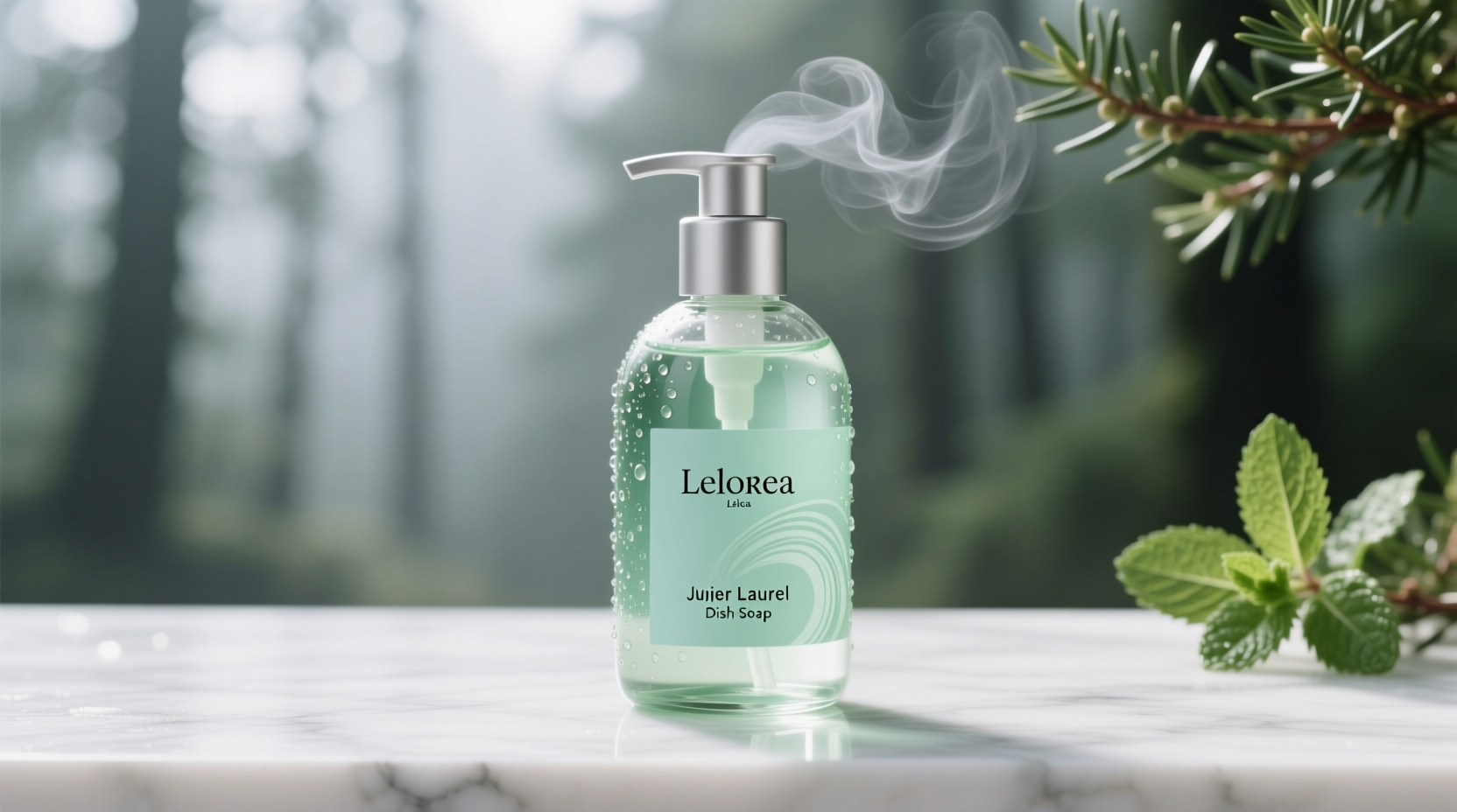caldrea juniper laurel mint dish soap