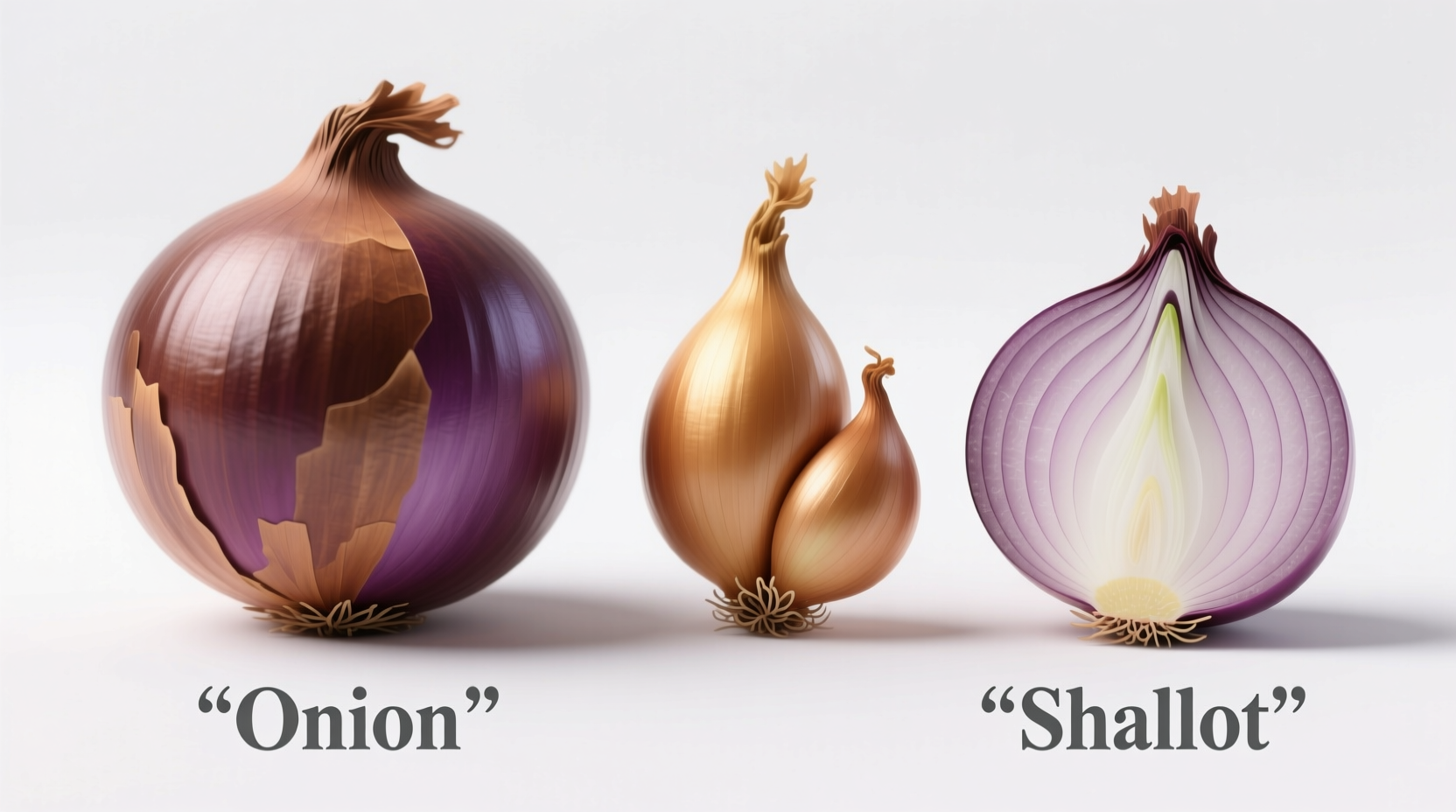difference between onion and shallot