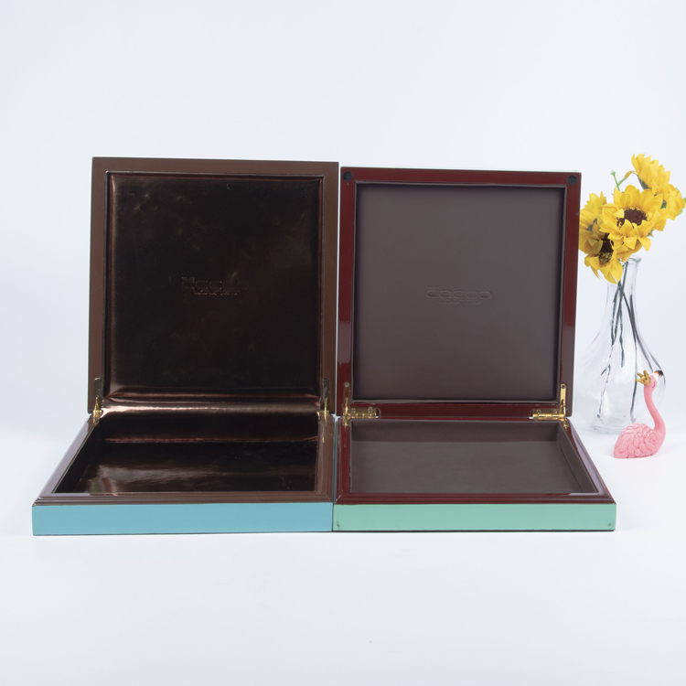 KSA Jeddah Temporada Luxo Caixas de embalagem de chocolate verde azul personalizado para o Ramadã