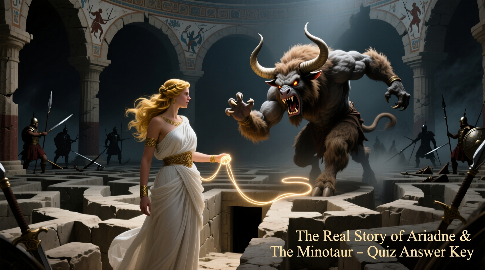 ariadne vs the minotaur whats the real story and where can i find a quiz answer key