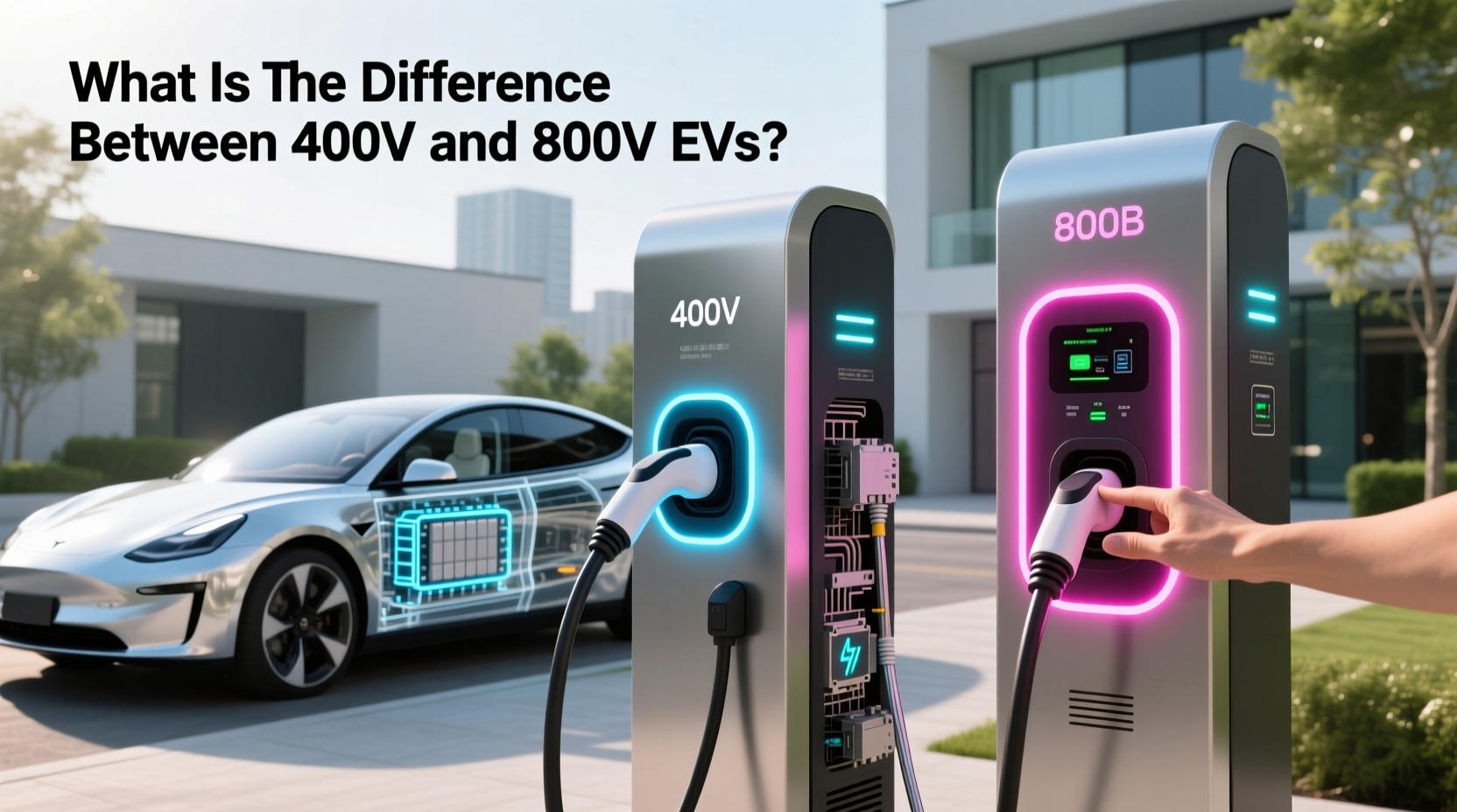How to Choose EV Charger 400V & Understand 400V vs 800V EV Differences