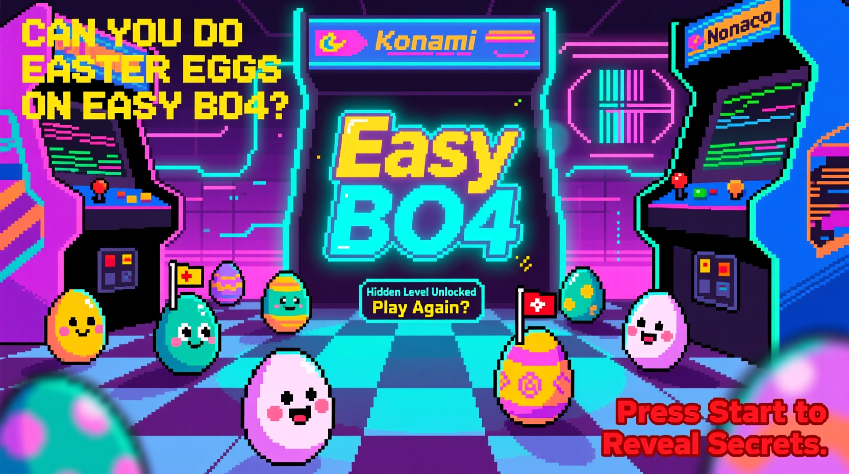 can you do easter eggs on easy bo4