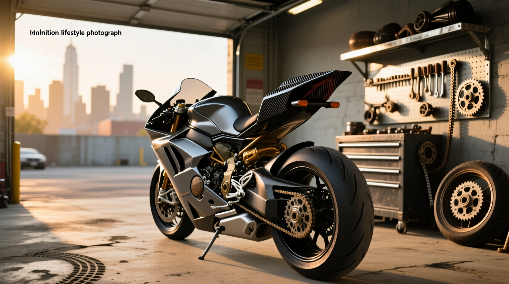 Motorcycle spoiler mounted on fairing