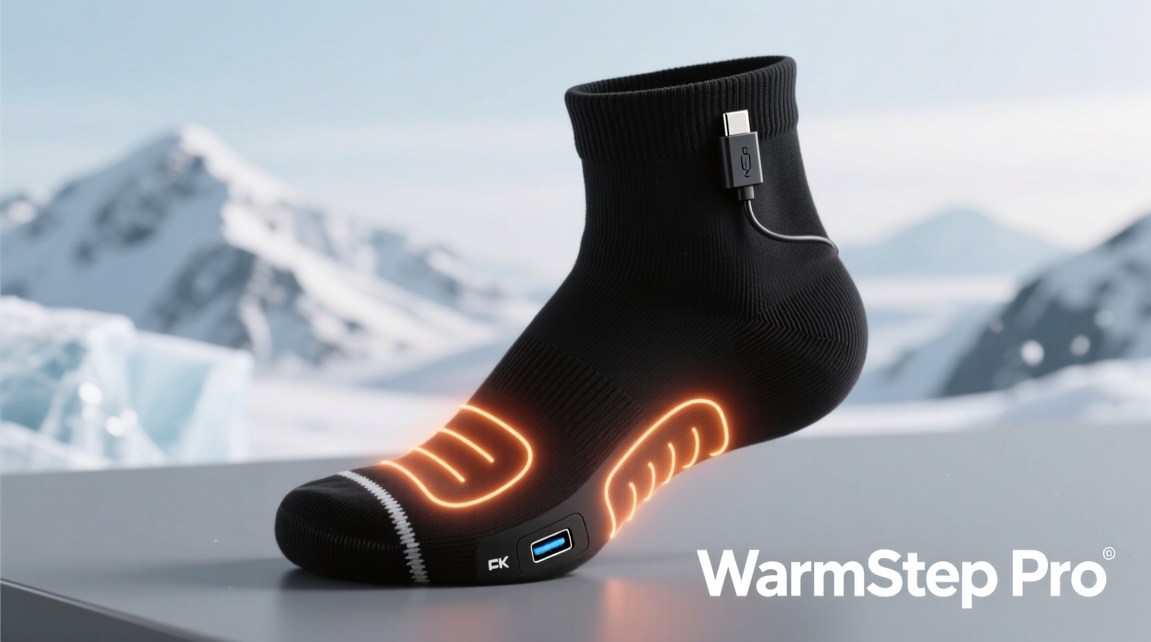 rechargeable heated socks with fast heating and usb power options