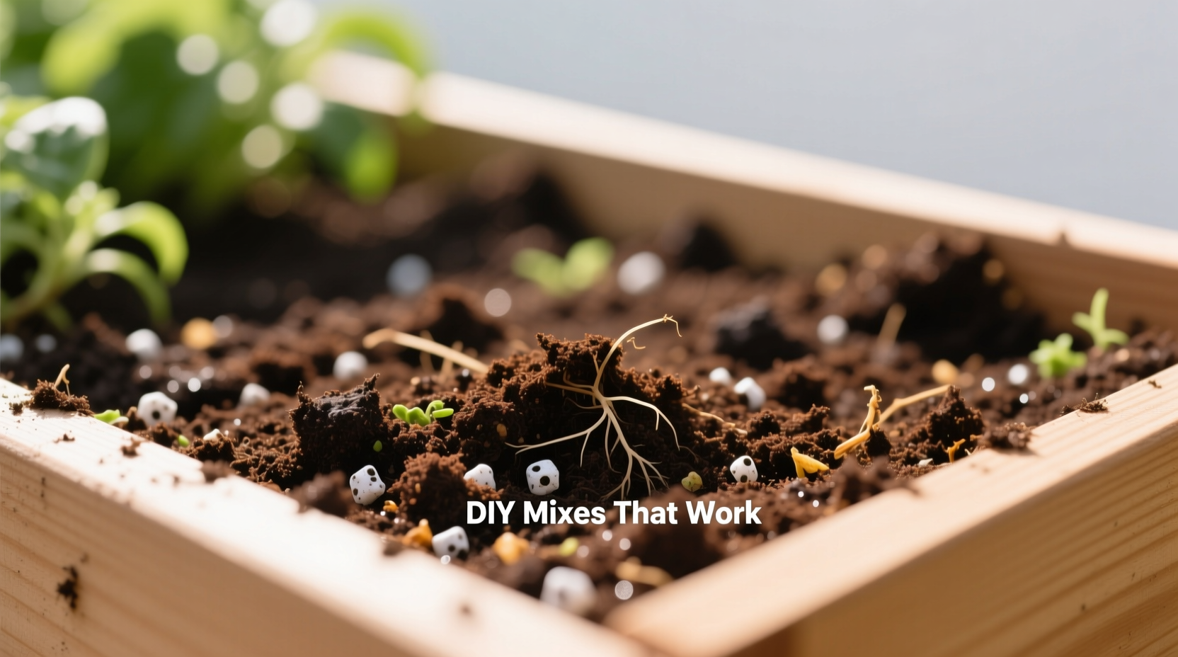 Comparison of waterlogged vs well-drained soil in small raised bed