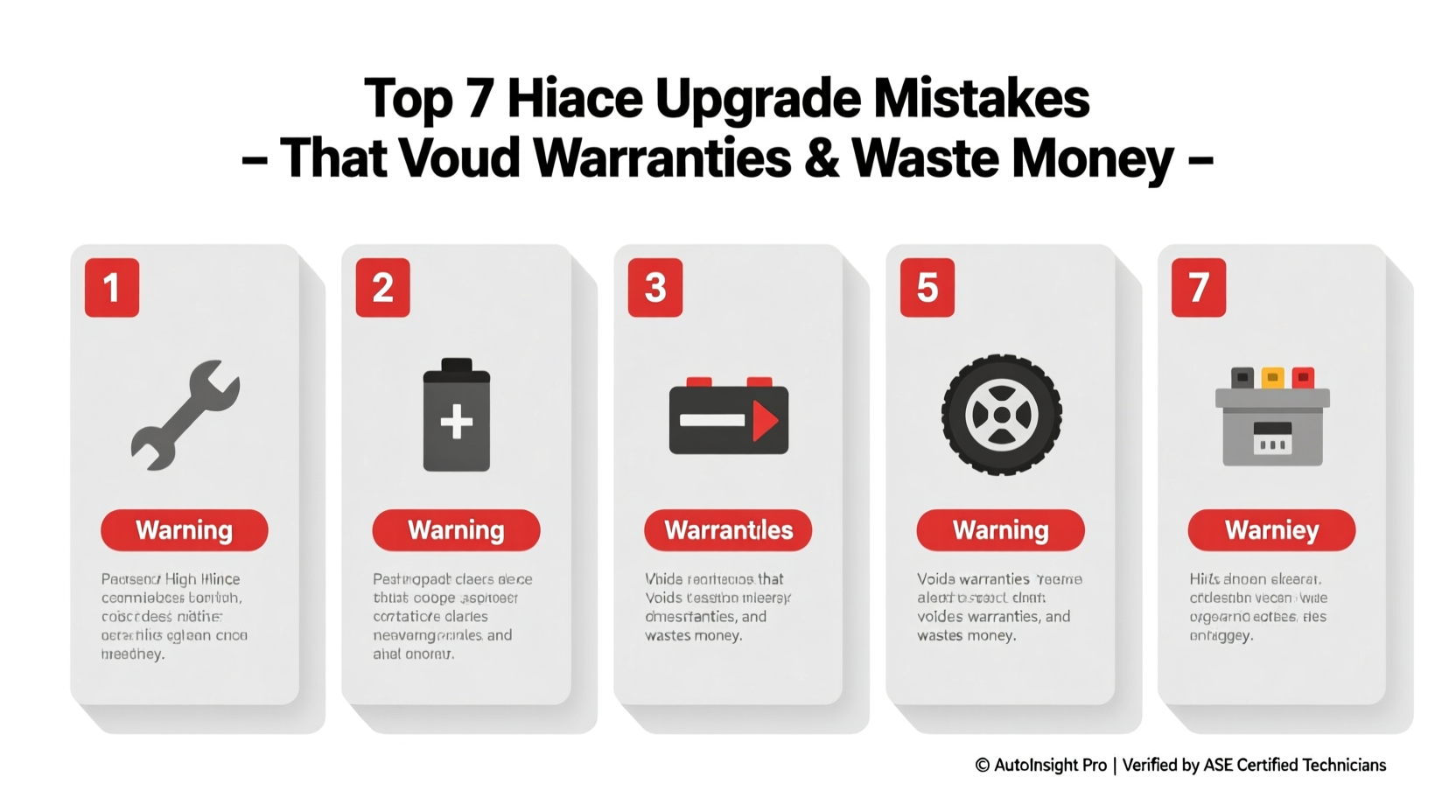 Top 7 Hiace Upgrade Mistakes That Void Warranties & Waste Money