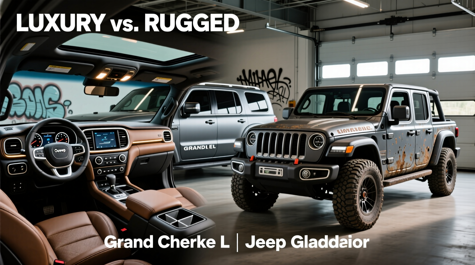 grand cherokee l vs gladiator interior