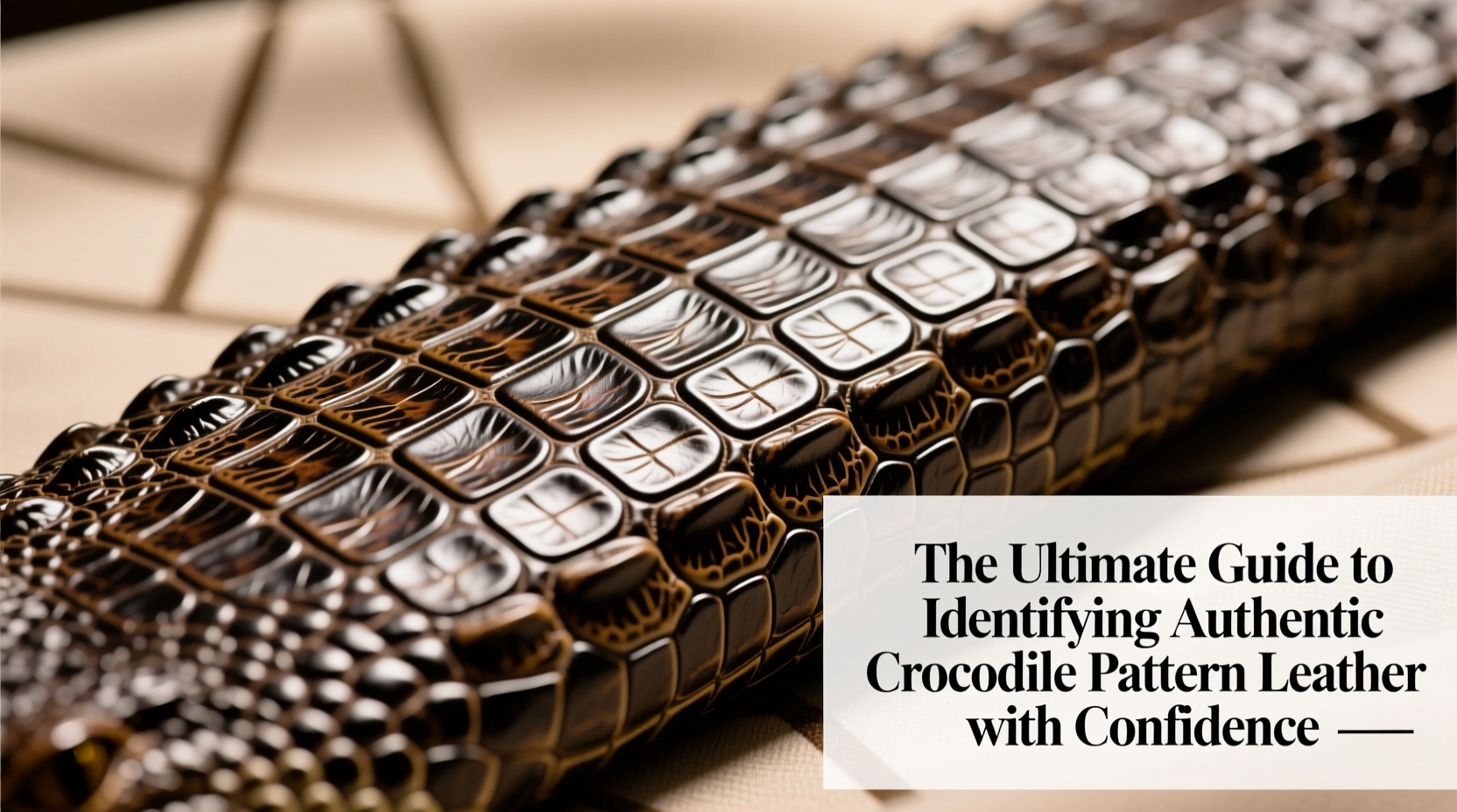 the ultimate guide to identifying authentic crocodile pattern leather with confidence