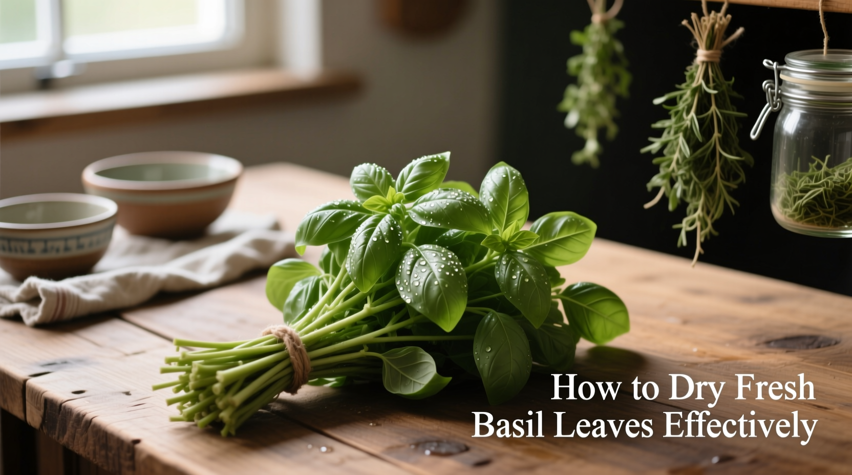 How to Dry Fresh Basil Leaves Effectively