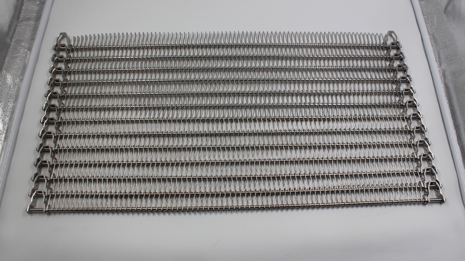 Stainless Steel SUS304 Wire Spiral Mesh Belt Bakery Conveyor