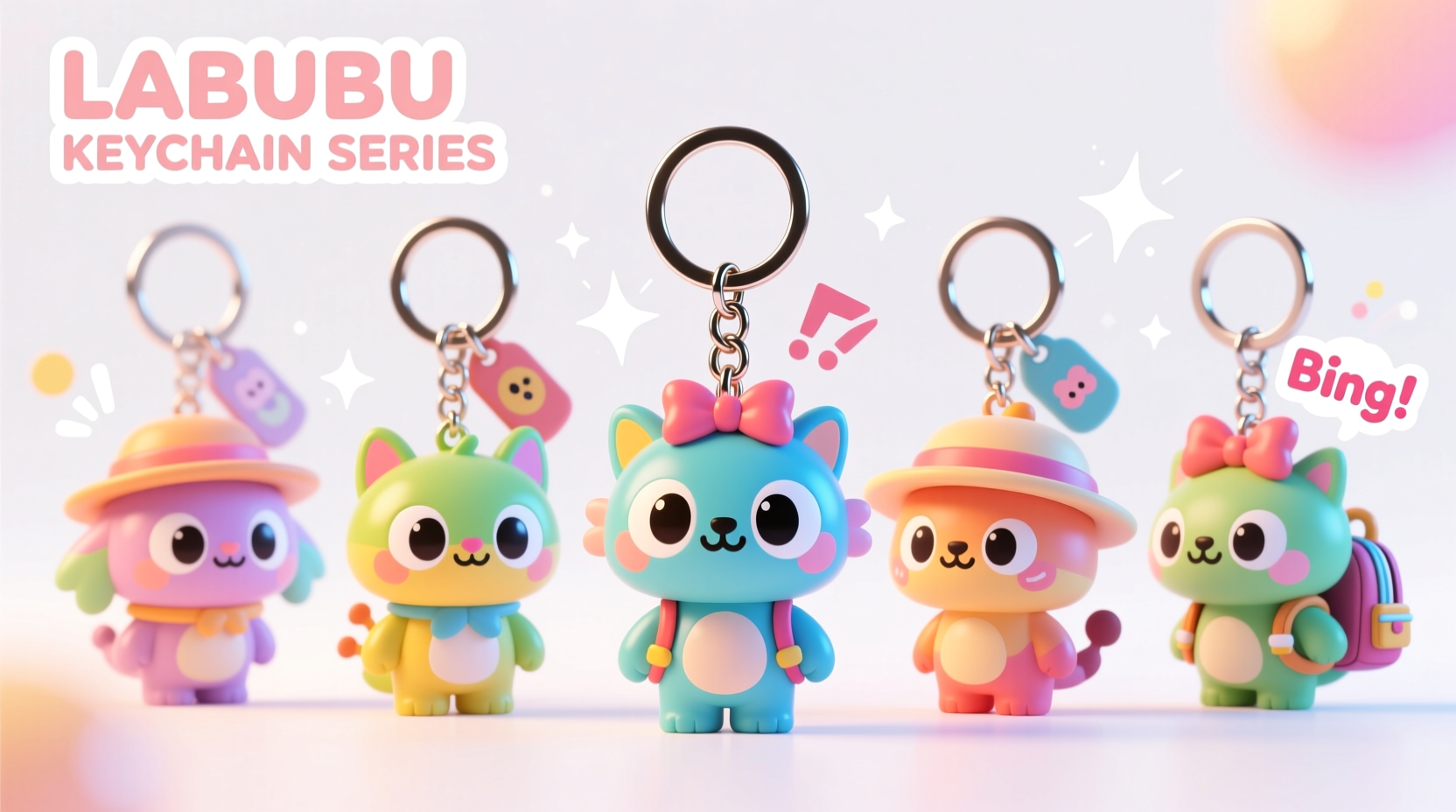 which labubu are keychains