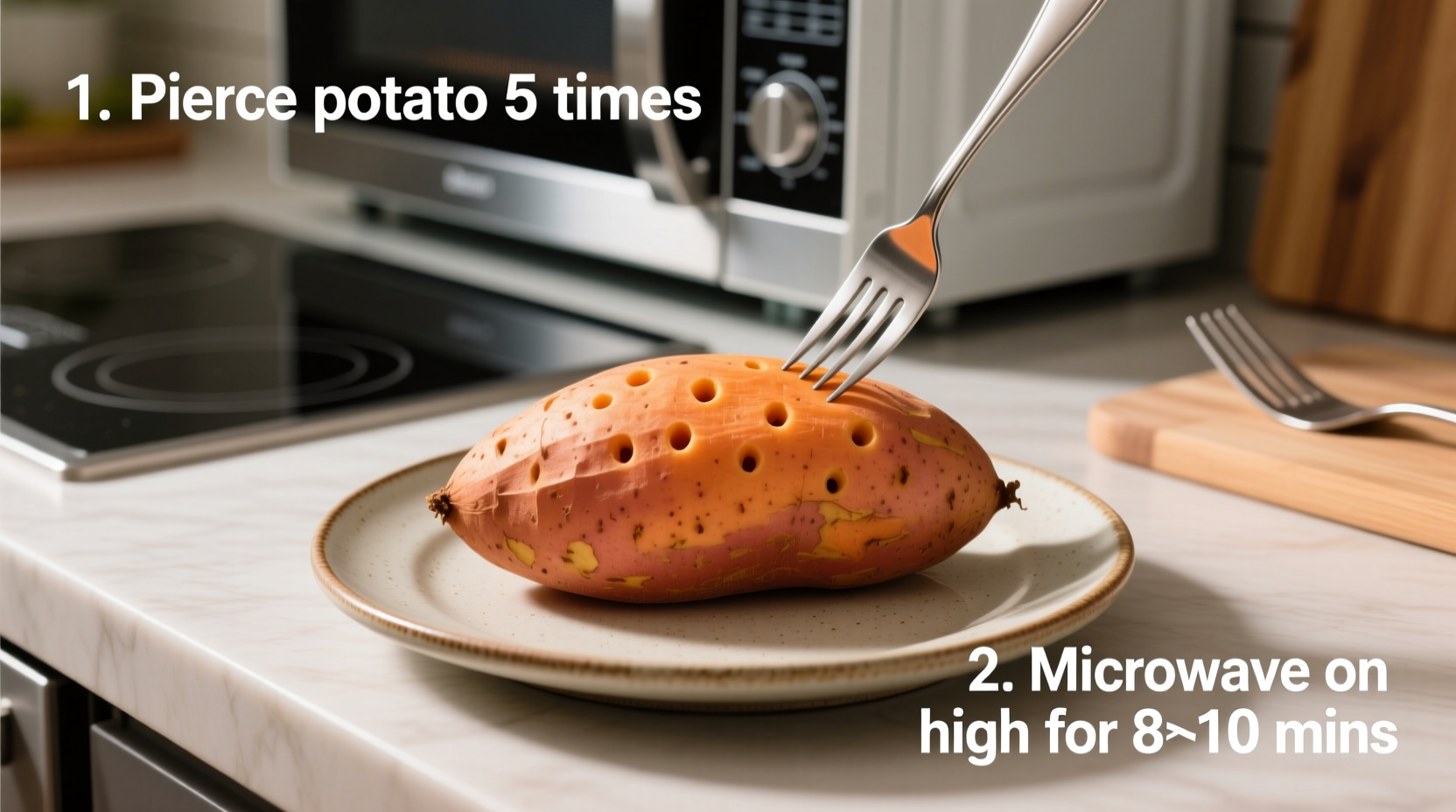 how to cook sweet potato in microwave