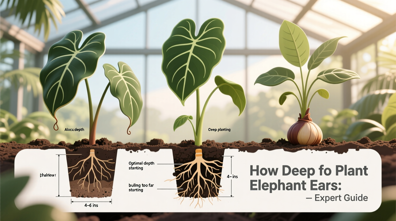 How Deep to Plant Elephant Ears: Expert Guide