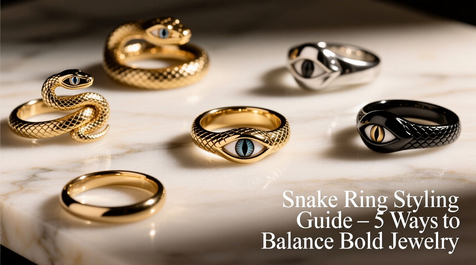 styling multiple rings with snake designs a complete guide to chic and balanced looks