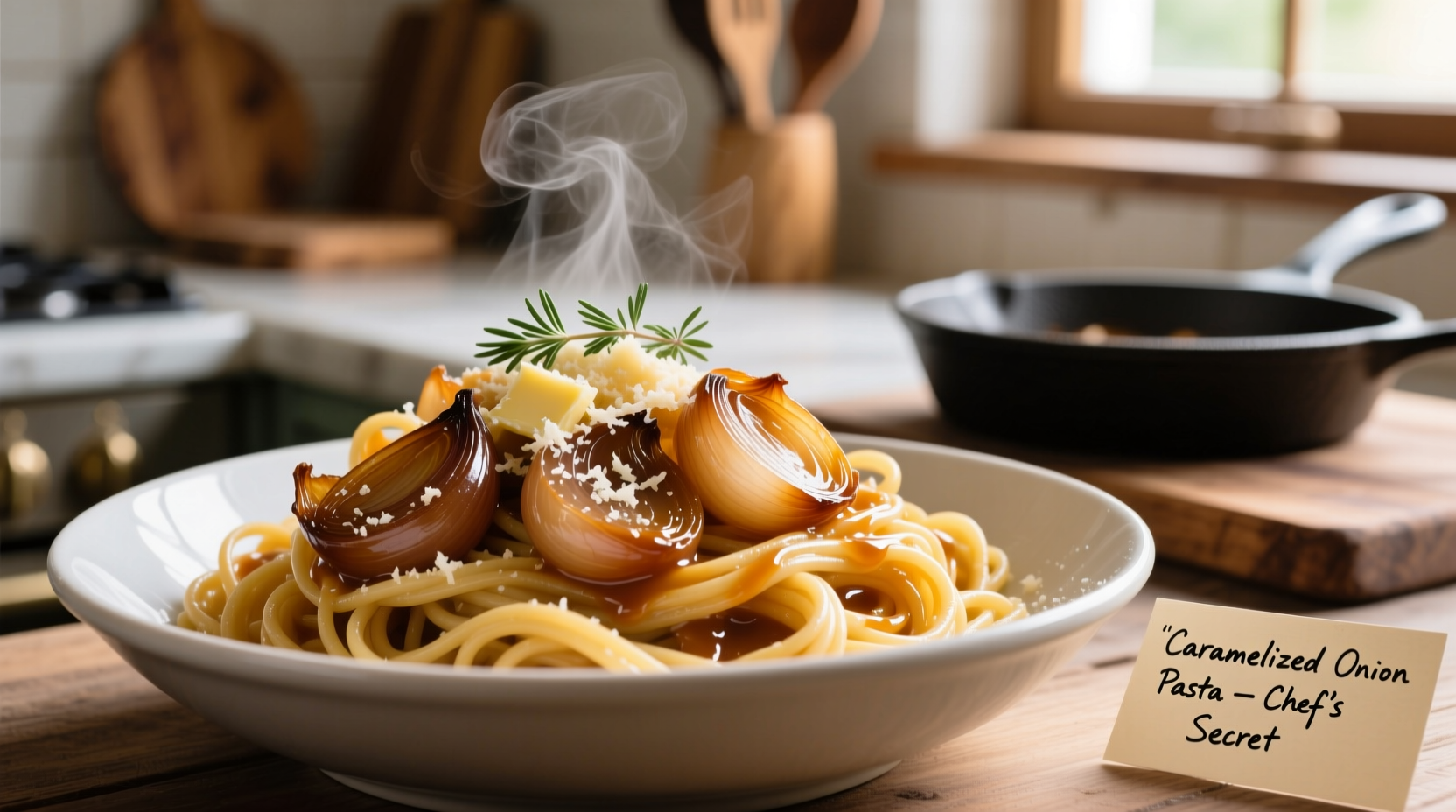 caramelized onion pasta recipe