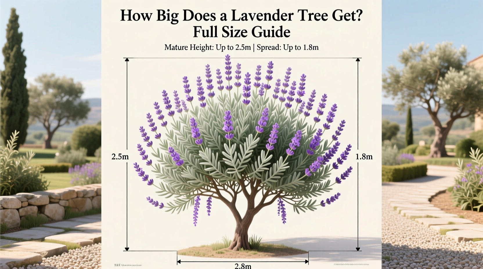 how big does a lavender tree get