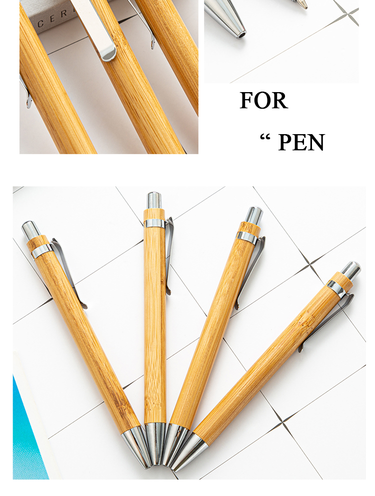 High Quality Bamboo Ball Pen Custom Eco Friendly Wood Ballpoint Pen With Logo