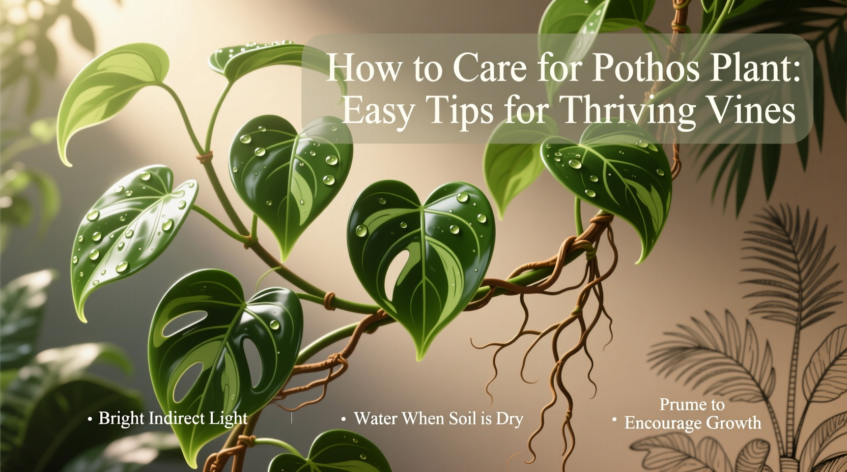 How to Care for Pothos Plant: Easy Tips for Thriving Vines