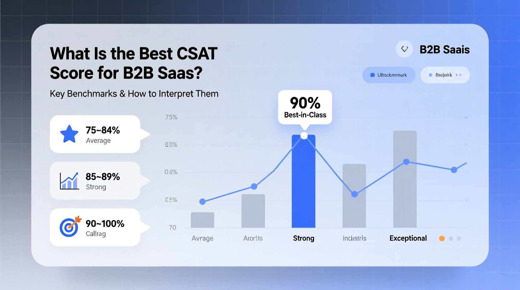 what is the best csat score for b2b saas