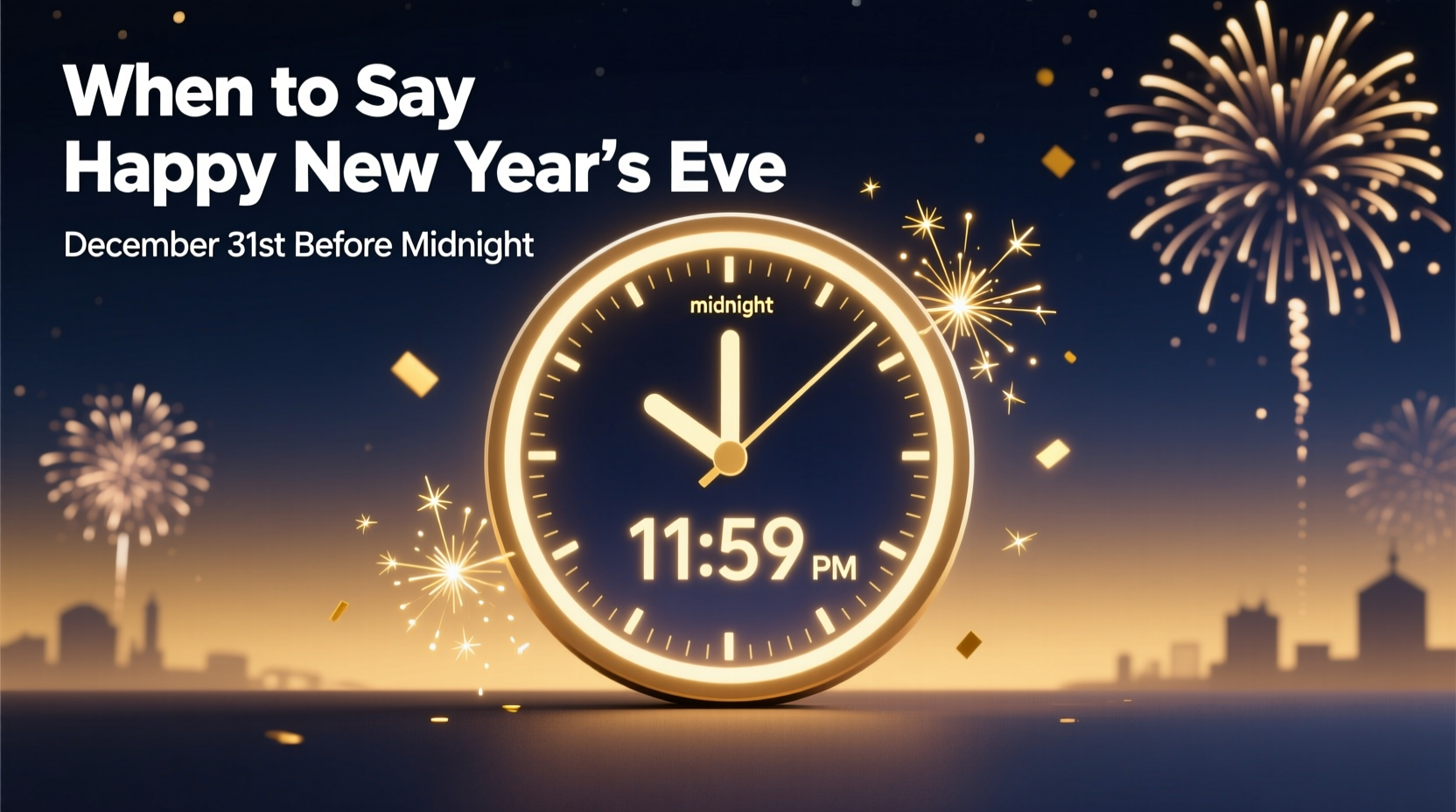 when do you say happy new year eve