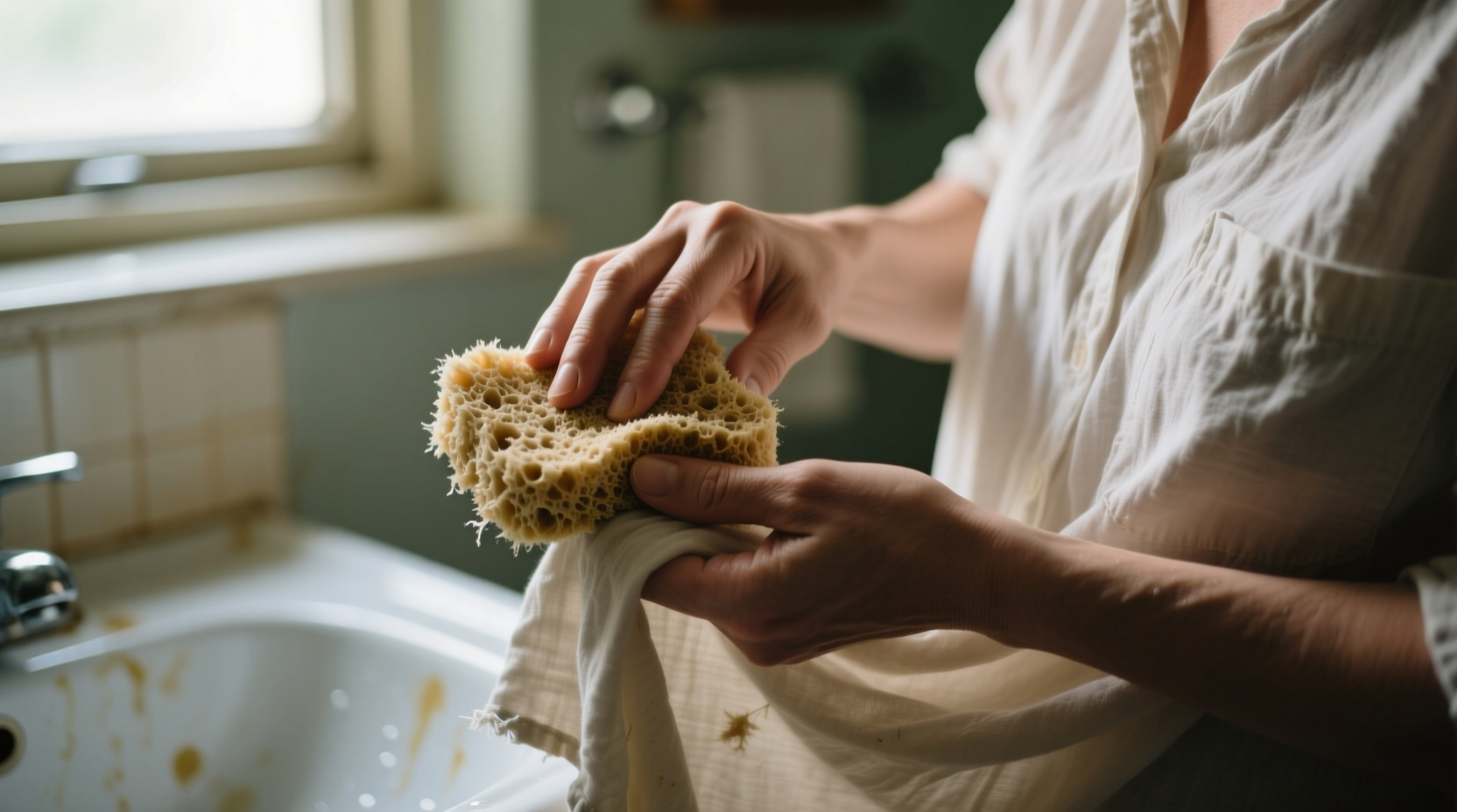 de pill your clothes with the rough side of a dry spong