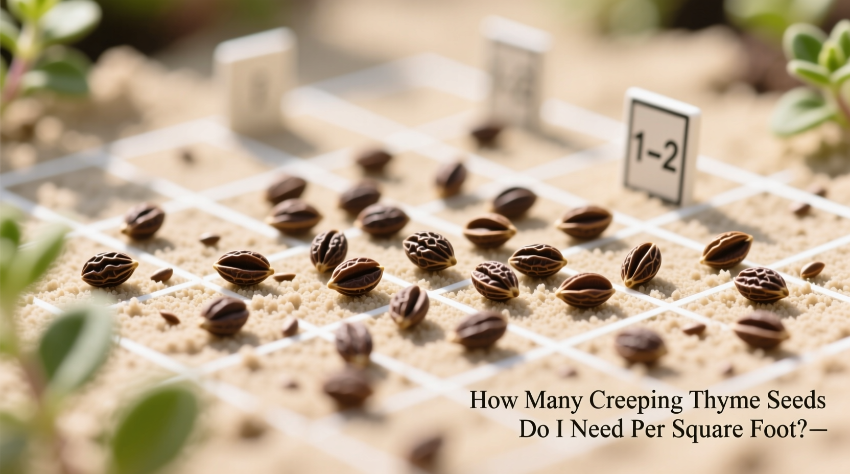 How Many Creeping Thyme Seeds Do I Need Per Square Foot?