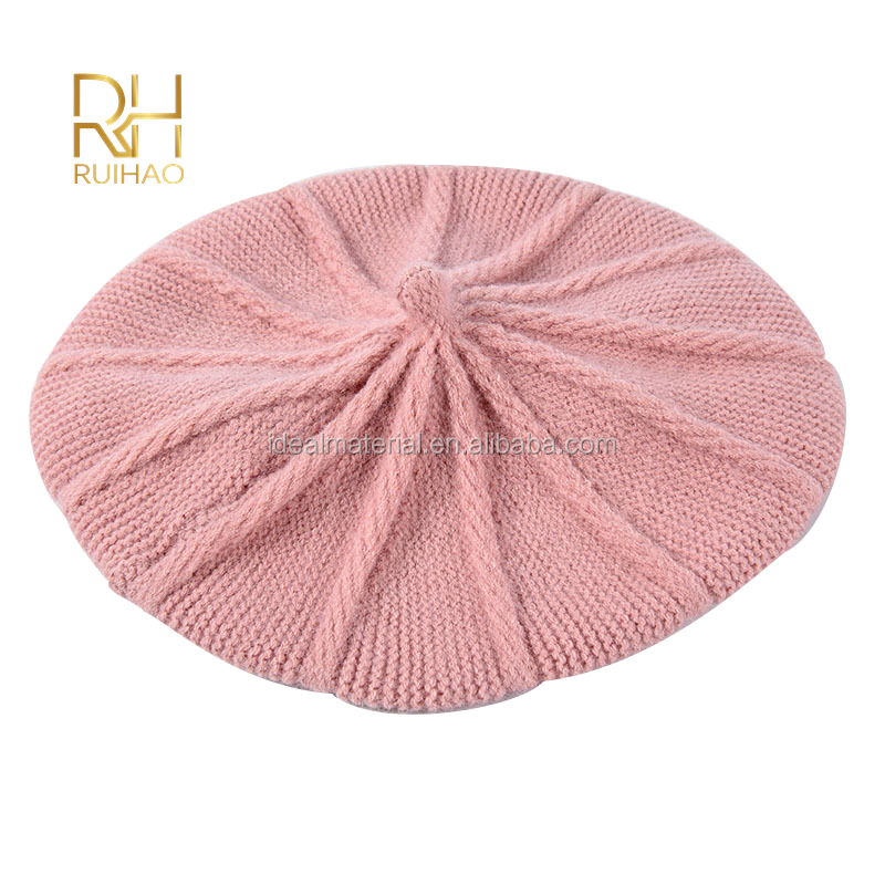 Women Classic French Beret Girls Handmade Cute Fashion  display picture 1