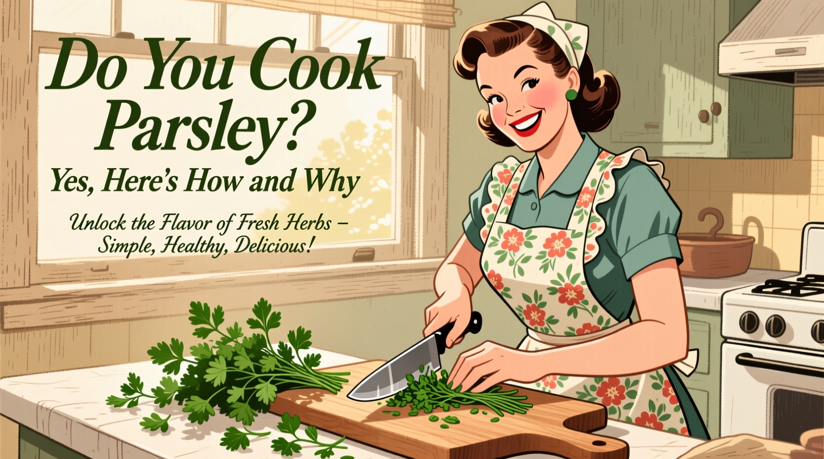 do you cook parsley