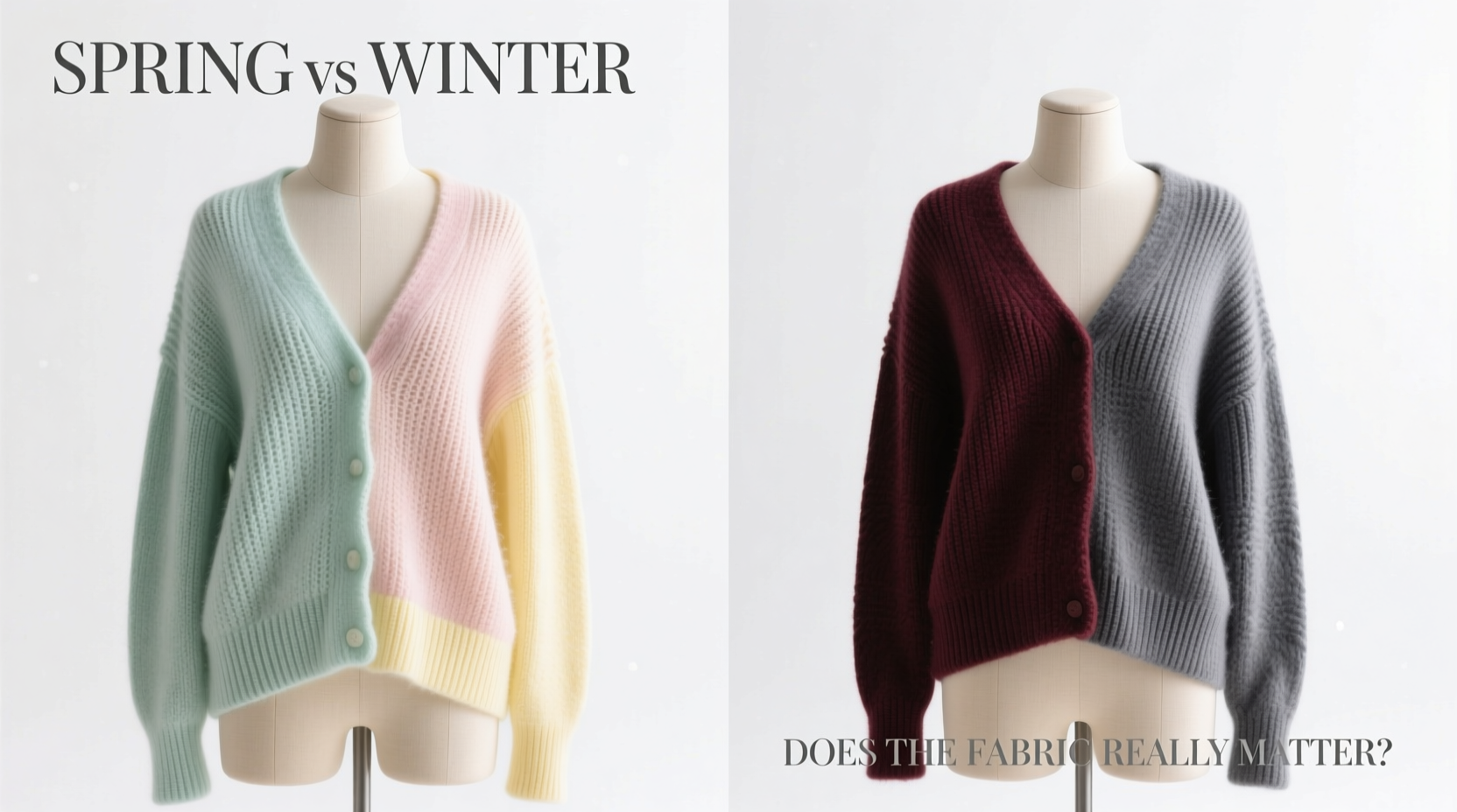 spring vs winter knit cardigans does the fabric really matter