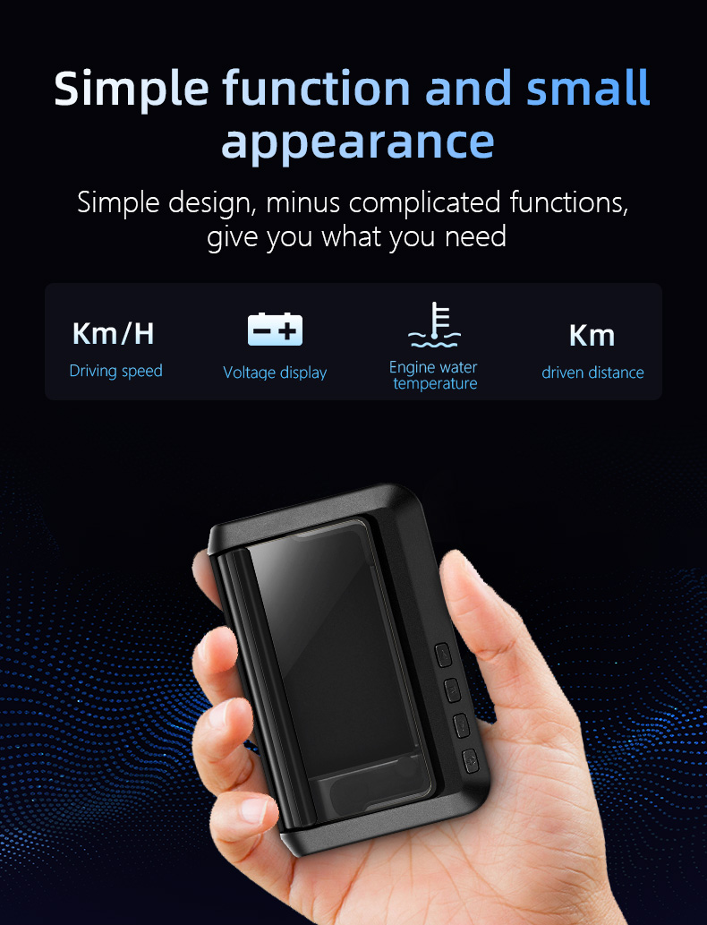 New Hot sell 3inch C100 Auto diagnostic tool obd gauge car HUD Wireless HUD Head Up Display OBD2 Speedometer Alarm