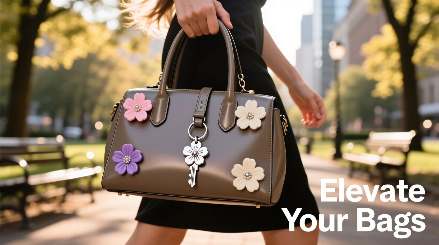 elevate your bags look expert tips for styling with flower charms and keychains